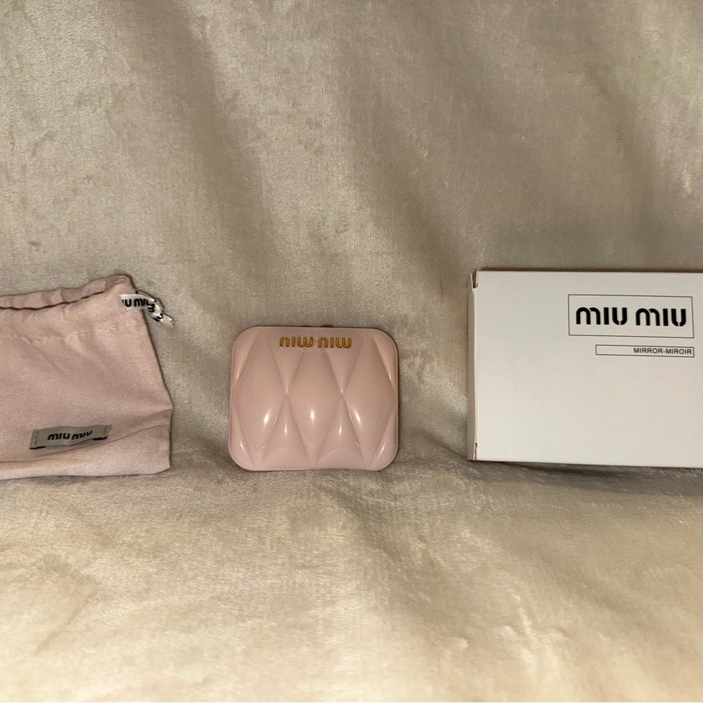 Miu Miu Blush Quilted Wallet
